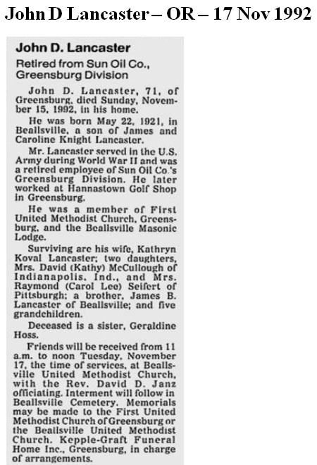 John D. Lancaster